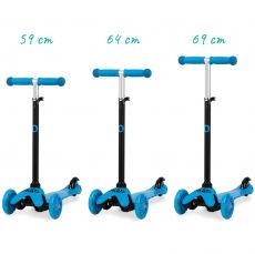 Самокат трехколесный QKIDS Lumis blue